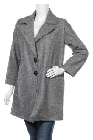 Дамско палто, Размер L, Цвят Сив, 95% вискоза, 5% еластан, Цена 60,90 лв.