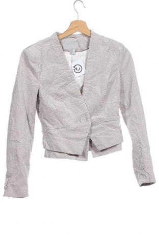 Γυναικείο σακάκι H&M, Μέγεθος XS, Χρώμα  Μπέζ, 98% βαμβάκι, 2% ελαστάνη, Τιμή 4,16 €