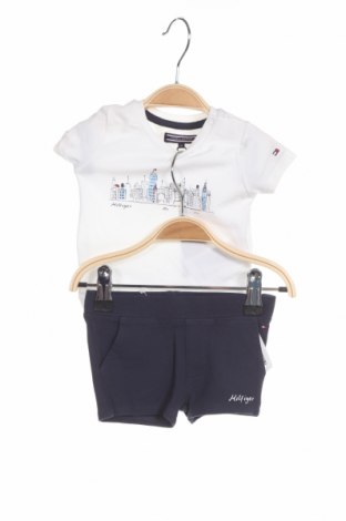 Детски комплект Tommy Hilfiger, Размер 0-1m/ 50 см, Цвят Бял, 95% памук, 5% еластан, Цена 59,60 лв.