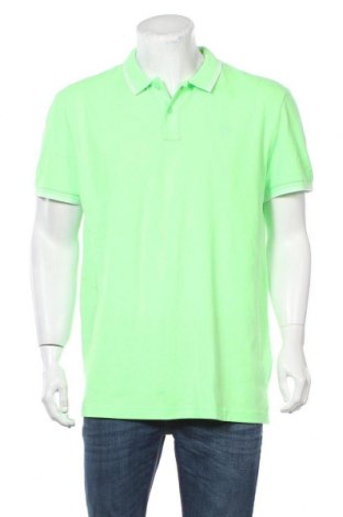 Мъжка тениска Tom Tailor, Размер XL, Цвят Зелен, 58% памук, 37% полиестер, 5% еластан, Цена 12,87 лв.