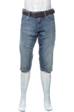 Мъжки къс панталон S.Oliver, Размер M, Цвят Син, 89% памук, 10% полиестер, 1% еластан, Цена 17,82 лв.