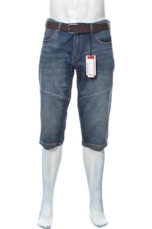 Pantaloni scurți de bărbați S.Oliver, Mărime L, Culoare Albastru, 89% bumbac, 10% poliester, 1% elastan, Preț 91,18 Lei