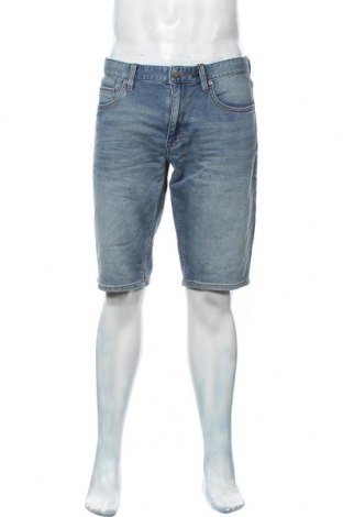 Pantaloni scurți de bărbați S.Oliver, Mărime L, Culoare Albastru, 89% bumbac, 10% poliester, 1% elastan, Preț 75,53 Lei