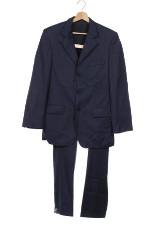 Мъжки костюм Pierre Cardin, Размер M, Цвят Син, 60% вълна, 40% полиестер, Цена 113,80 лв.