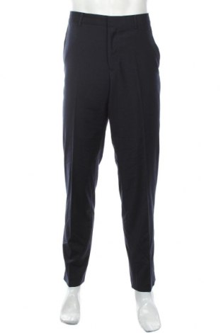 Pantaloni de bărbați S.Oliver Black Label, Mărime L, Culoare Albastru, 71% poliester, 27% viscoză, 2% elastan, Preț 159,87 Lei