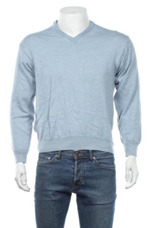 Męski sweter, Rozmiar S, Kolor Niebieski, 50% wełna, 50%akryl, Cena 76,80 zł