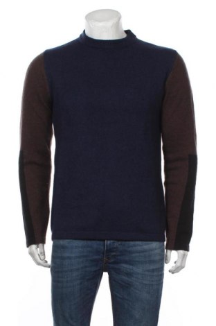 Мъжки пуловер Anerkjendt, Размер M, Цвят Син, 80% памук, 20% полиамид, Цена 34,75 лв.