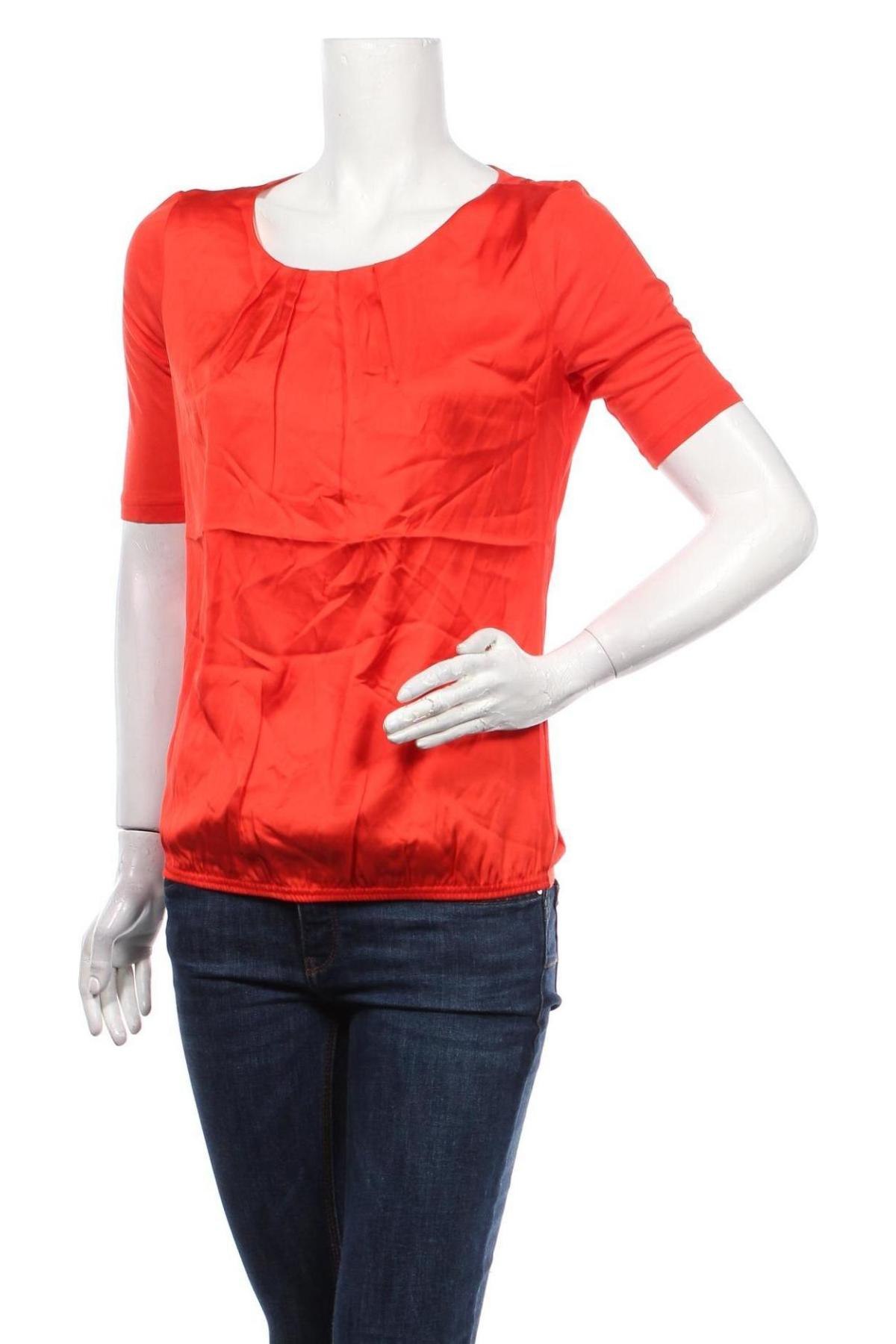 Γυναικεία μπλούζα Comma,, Μέγεθος S, Χρώμα Πορτοκαλί, 55% βισκόζη, 45% πολυεστέρας, Τιμή 45,88 €