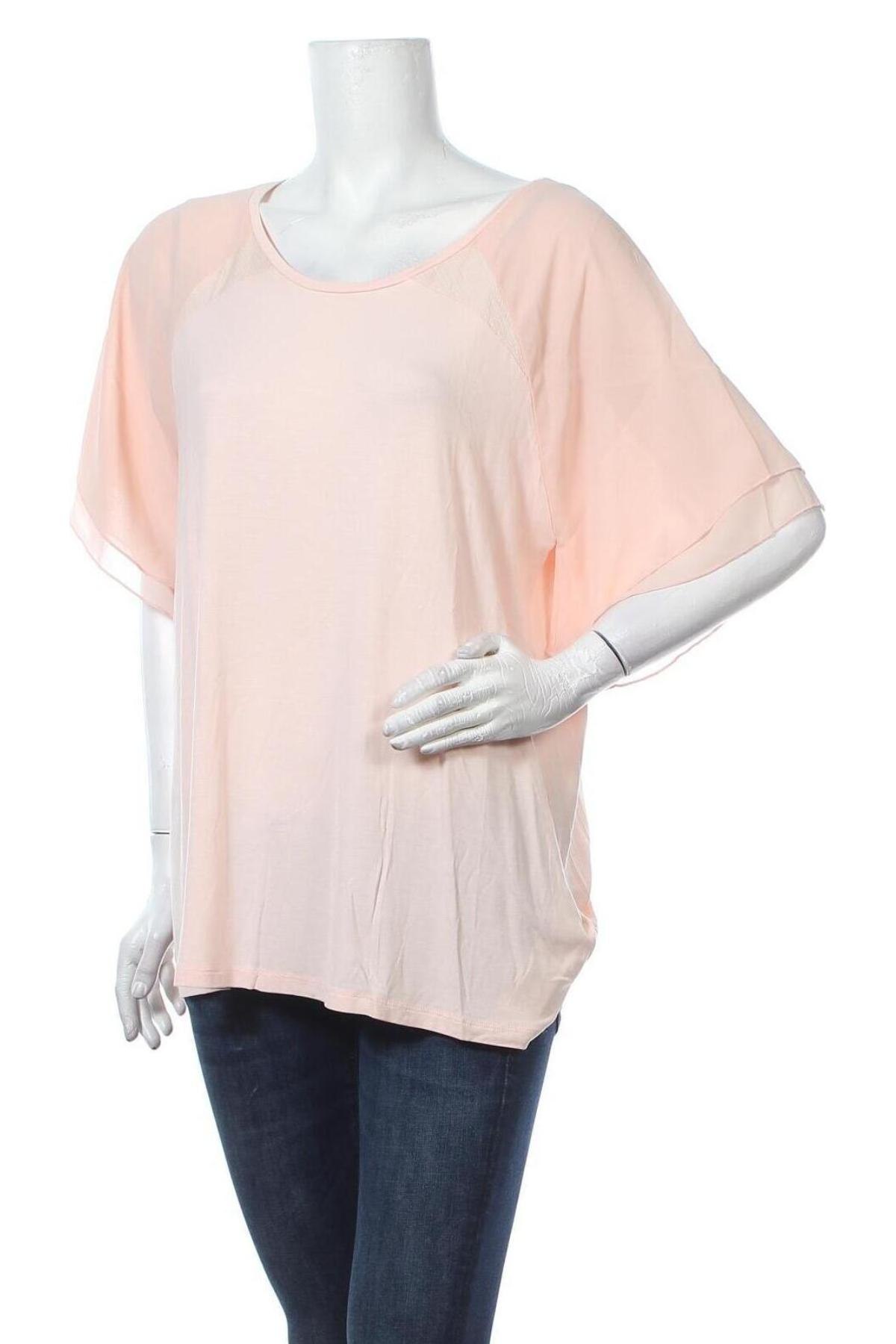Γυναικεία μπλούζα Fiorella Rubino, Μέγεθος S, Χρώμα Ρόζ , 97% βισκόζη, 3% ελαστάνη, Τιμή 30,72 €