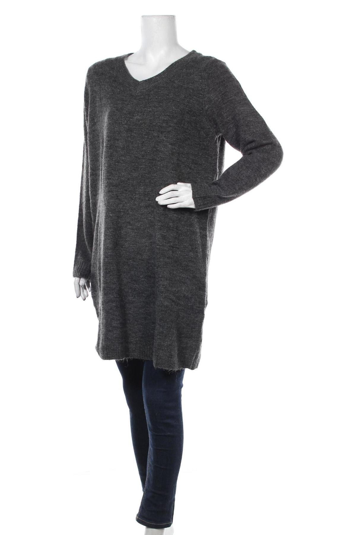 Дамски пуловер Vila, Размер XL, Цвят Сив, 53% акрил, 44% полиамид, 3% еластан, Цена 41,40 лв.