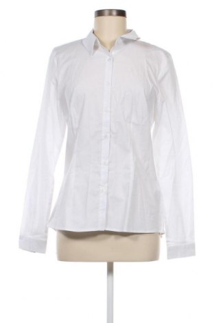 Дамска риза Ichi, Размер M, Цвят Бял, 68% памук, 28% полиамид, 4% еластан, Цена 36,48 лв.