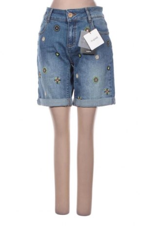 Γυναικείο κοντό παντελόνι Desigual, Μέγεθος M, Χρώμα Μπλέ, Τιμή 65,46 €