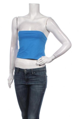 Γυναικείο αμάνικο μπλουζάκι Weekday, Μέγεθος L, Χρώμα Μπλέ, Τιμή 4,00 €