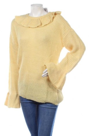 Γυναικείο πουλόβερ Who What Wear, Μέγεθος L, Χρώμα Κίτρινο, Τιμή 15,95 €