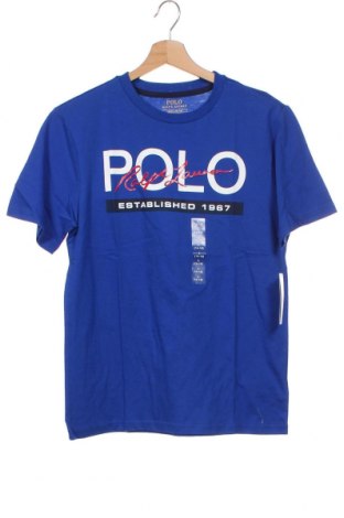 Tricou pentru copii Polo By Ralph Lauren, Mărime 14-15y/ 168-170 cm, Culoare Albastru, Preț 234,21 Lei