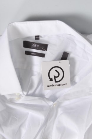 Ανδρικό πουκάμισο Jake*s, Μέγεθος M, Χρώμα Λευκό, Τιμή 16,82 €