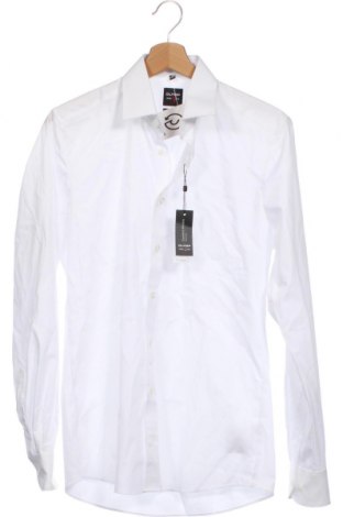 Ανδρικό πουκάμισο Olymp, Μέγεθος S, Χρώμα Λευκό, 97% βαμβάκι, 3% ελαστάνη, Τιμή 29,46 €