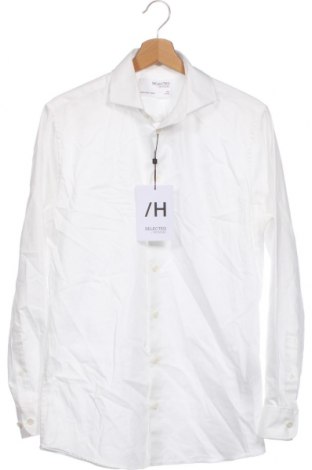 Ανδρικό πουκάμισο Selected Homme, Μέγεθος S, Χρώμα Λευκό, Βαμβάκι, Τιμή 29,46 €