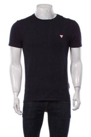 Ανδρικό t-shirt Guess, Μέγεθος M, Χρώμα Μπλέ, 95% βαμβάκι, 5% ελαστάνη, Τιμή 28,15 €
