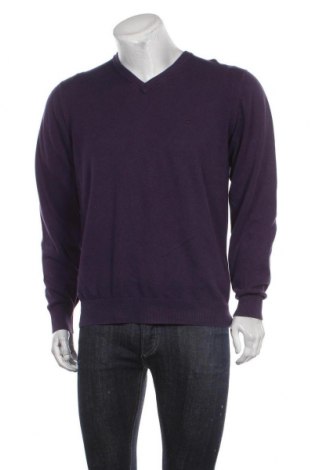 Мъжки пуловер Casa Moda, Размер L, Цвят Лилав, Памук, Цена 67,50 лв.