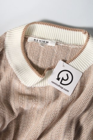 Мъжки пуловер Review, Размер XL, Цвят Бежов, Цена 6,75 лв.