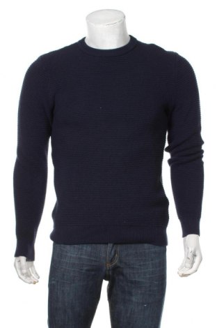 Мъжки пуловер Review, Размер S, Цвят Син, Цена 31,05 лв.