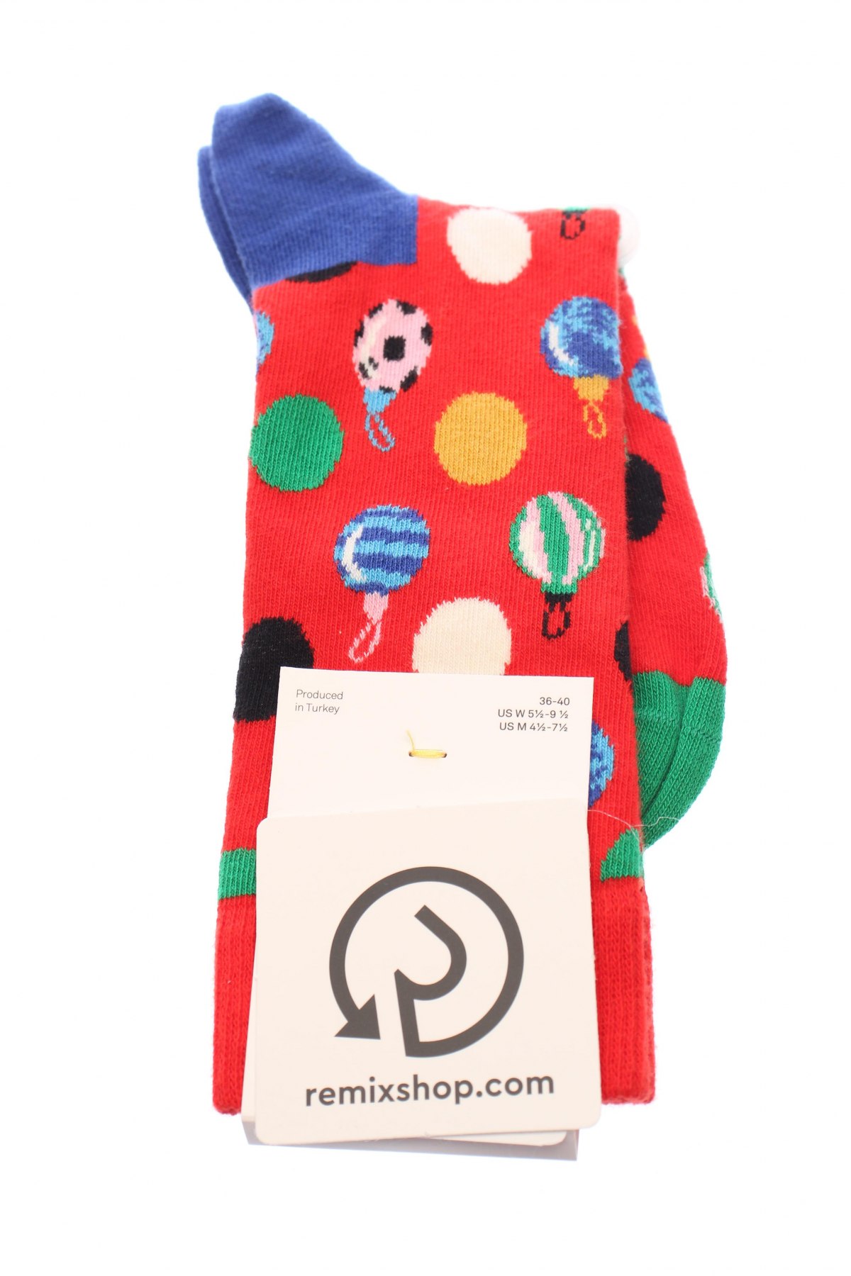 Κάλτσες Happy Socks, Μέγεθος S, Χρώμα Κόκκινο, 86% βαμβάκι, 12% πολυαμίδη, 2% ελαστάνη, Τιμή 5,68 €