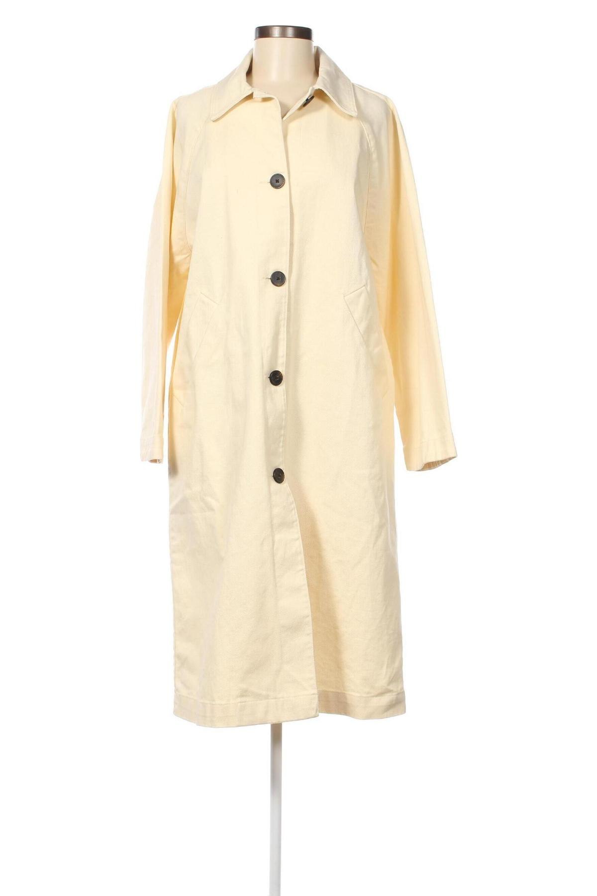 Damen Trench Coat Monki, Größe M, Farbe Ecru, Preis € 139,18
