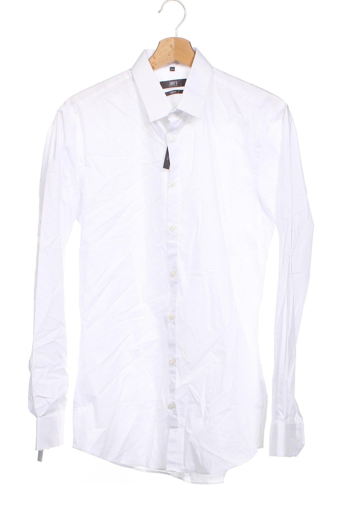 Ανδρικό πουκάμισο Jake*s, Μέγεθος M, Χρώμα Λευκό, Τιμή 16,82 €