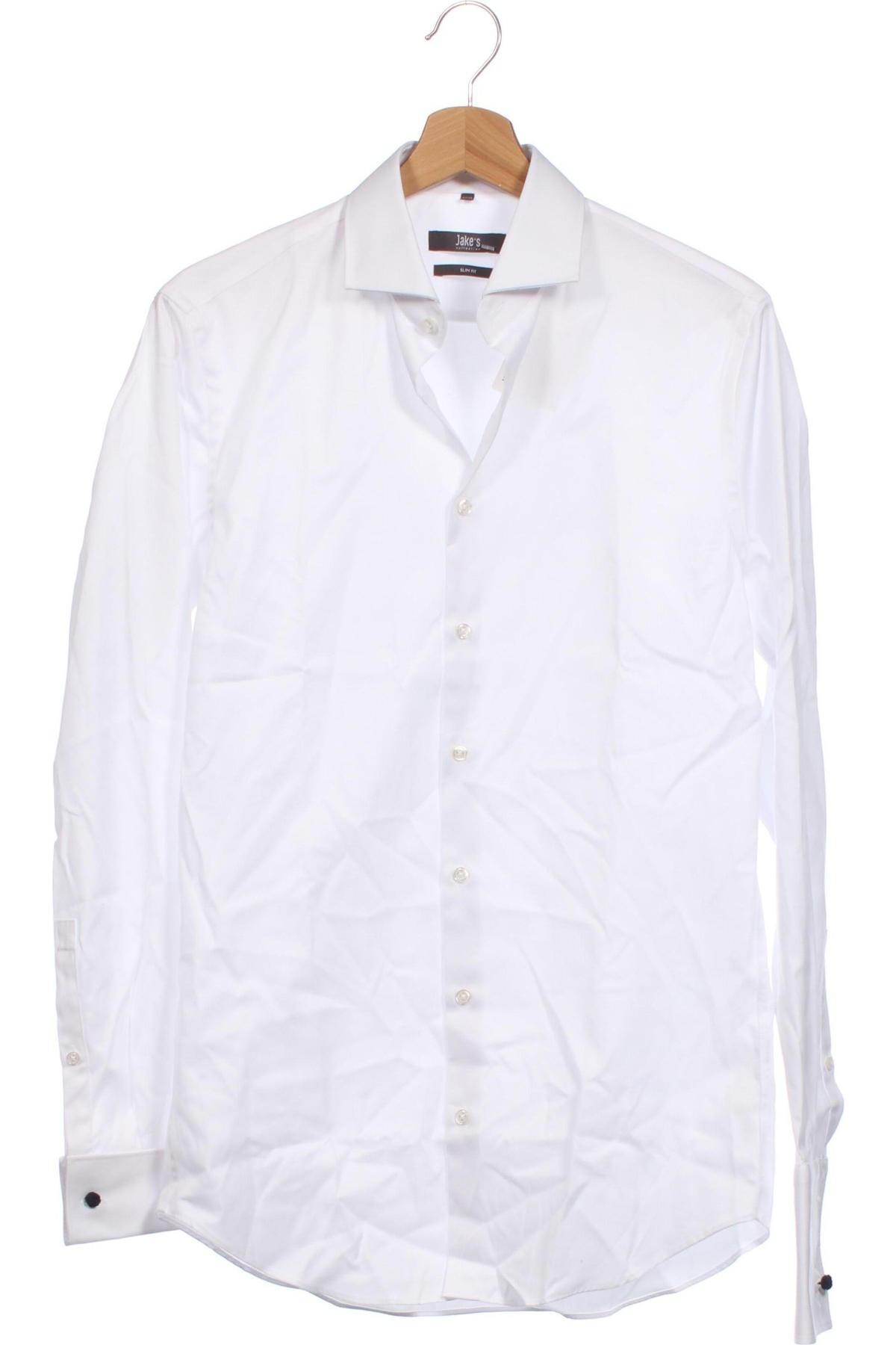 Мъжка риза Jake*s, Размер S, Цвят Бял, Цена 31,68 лв.
