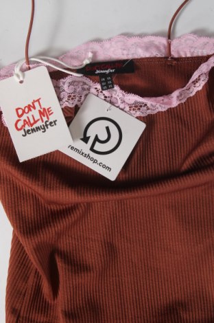 Дамска блуза - боди Jennyfer, Размер XS, Цвят Оранжев, Цена 10,92 лв.