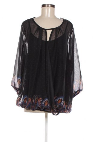 Γυναικεία μπλούζα 4me, Μέγεθος L, Χρώμα Μαύρο, Τιμή 3,52 €