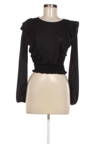 Дамска блуза Bershka, Размер XS, Цвят Черен, Цена 18,82 лв.