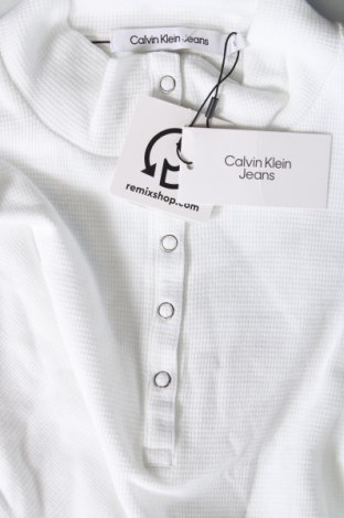 Дамска блуза Calvin Klein Jeans, Размер S, Цвят Бял, Цена 123,00 лв.