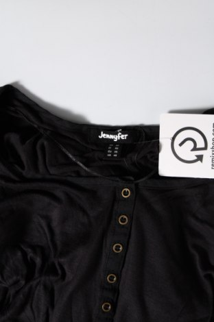 Дамска блуза Jennyfer, Размер XS, Цвят Черен, Цена 7,44 лв.