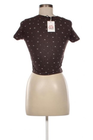 Дамска блуза Jennyfer, Размер XS, Цвят Кафяв, Цена 8,68 лв.