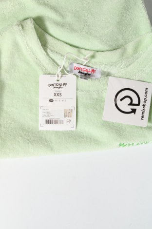 Γυναικεία μπλούζα Jennyfer, Μέγεθος XXS, Χρώμα Πράσινο, Τιμή 6,71 €