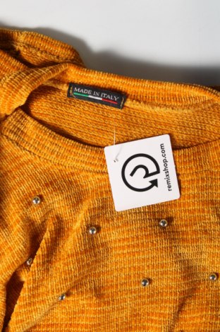 Дамска блуза Made In Italy, Размер M, Цвят Жълт, Цена 5,51 лв.
