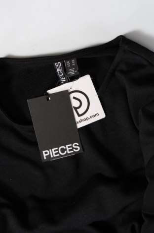 Γυναικεία μπλούζα Pieces, Μέγεθος XS, Χρώμα Μαύρο, Τιμή 4,54 €