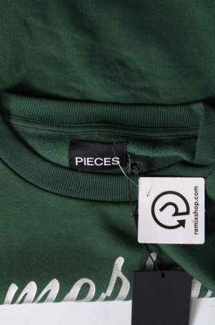 Дамска блуза Pieces, Размер XL, Цвят Зелен, Цена 7,60 лв.