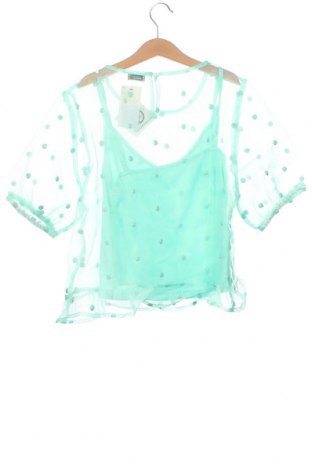 Γυναικεία μπλούζα Pimkie, Μέγεθος XS, Χρώμα Πράσινο, Τιμή 6,23 €