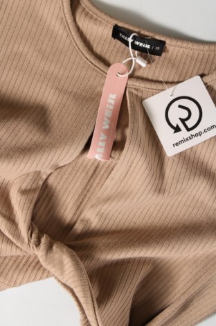 Damen Shirt Tally Weijl, Größe XS, Farbe Beige, Preis 4,31 €