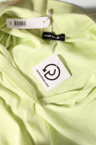 Γυναικεία μπλούζα Tally Weijl, Μέγεθος XS, Χρώμα Πράσινο, Τιμή 5,59 €