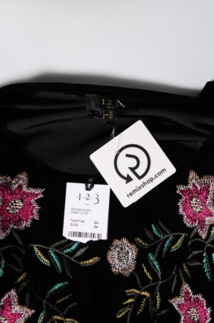 Γυναικεία μπλούζα Un Deux Trois, Μέγεθος XS, Χρώμα Μαύρο, Τιμή 7,89 €