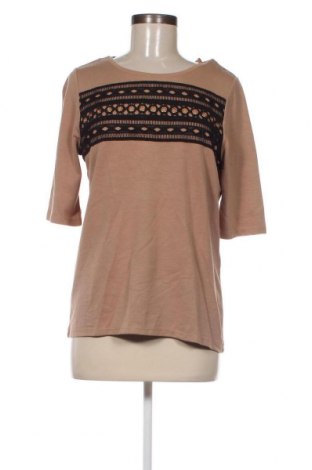 Γυναικεία μπλούζα Un Deux Trois, Μέγεθος M, Χρώμα  Μπέζ, Τιμή 7,89 €