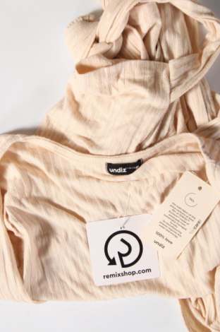 Γυναικεία μπλούζα Undiz, Μέγεθος S, Χρώμα  Μπέζ, Τιμή 5,57 €