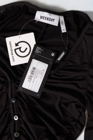 Γυναικεία μπλούζα Weekday, Μέγεθος XS, Χρώμα Μαύρο, Τιμή 3,71 €