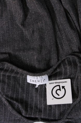 Дамска блуза Zhenzi, Размер L, Цвят Сребрист, Цена 15,00 лв.