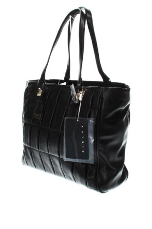 Дамска чанта Sisley, Цвят Черен, Цена 131,40 лв.