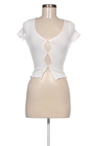 Damen Strickjacke Monki, Größe XS, Farbe Weiß, Preis 4,80 €